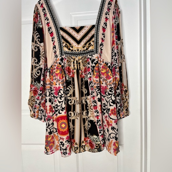 Nikasha Multicolor Floral Mini Dress Sz Large - Picture 8 of 12